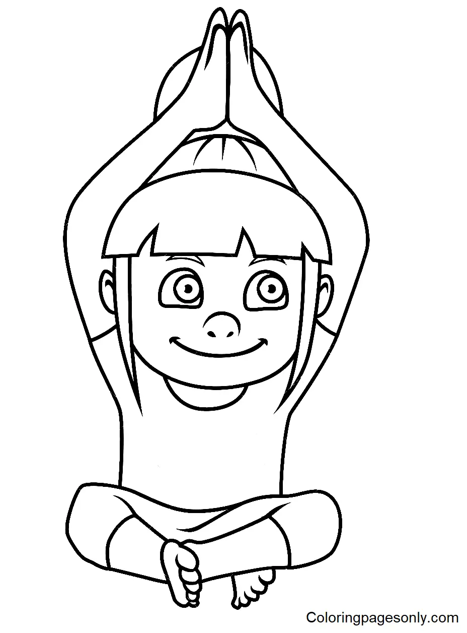 Yoga Coloring Pages 43