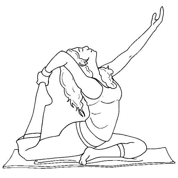 Yoga Coloring Pages 47