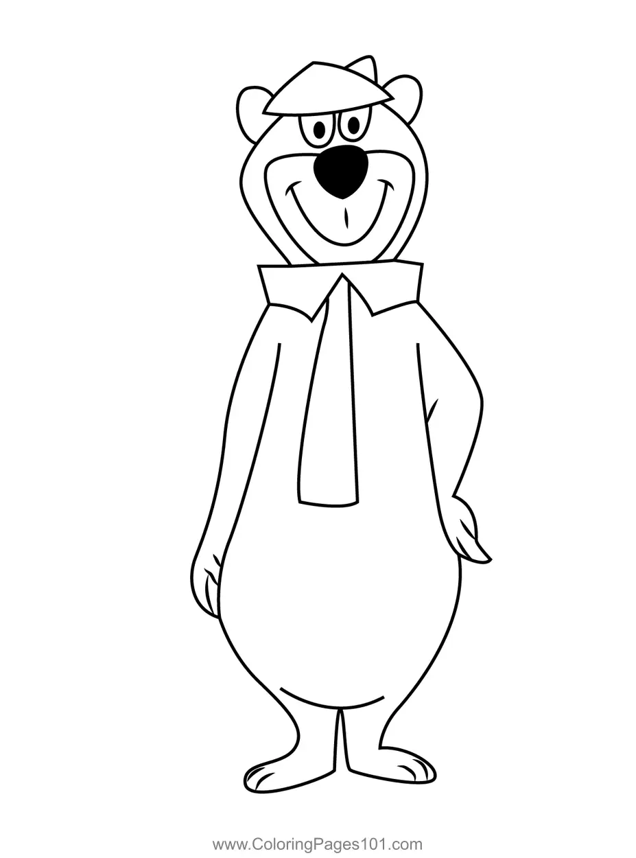 Yogi Bear Paginas para Colorir