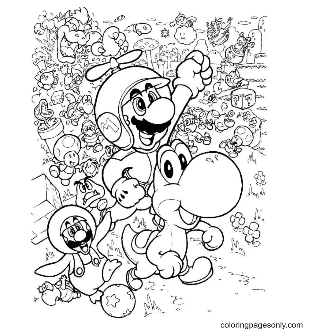 Yoshi Ausmalbilder 19