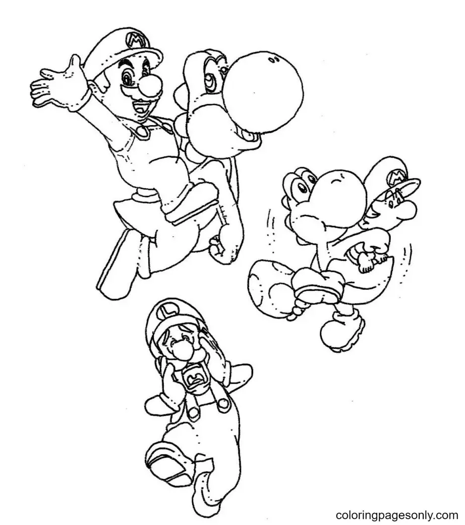 Yoshi Ausmalbilder 35