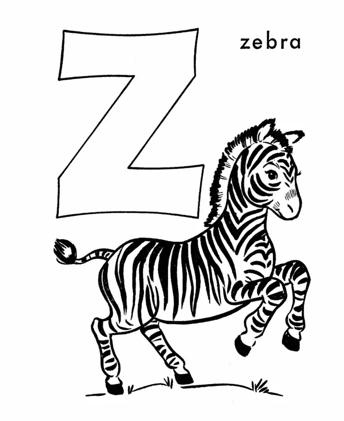 Desenhos de Zebra Para Colorir 25