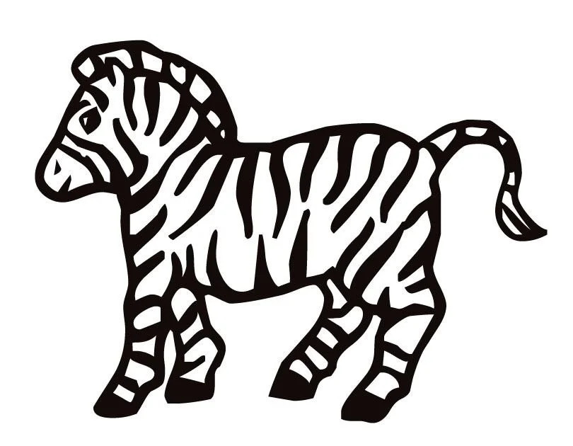 Desenhos de Zebra Para Colorir 4