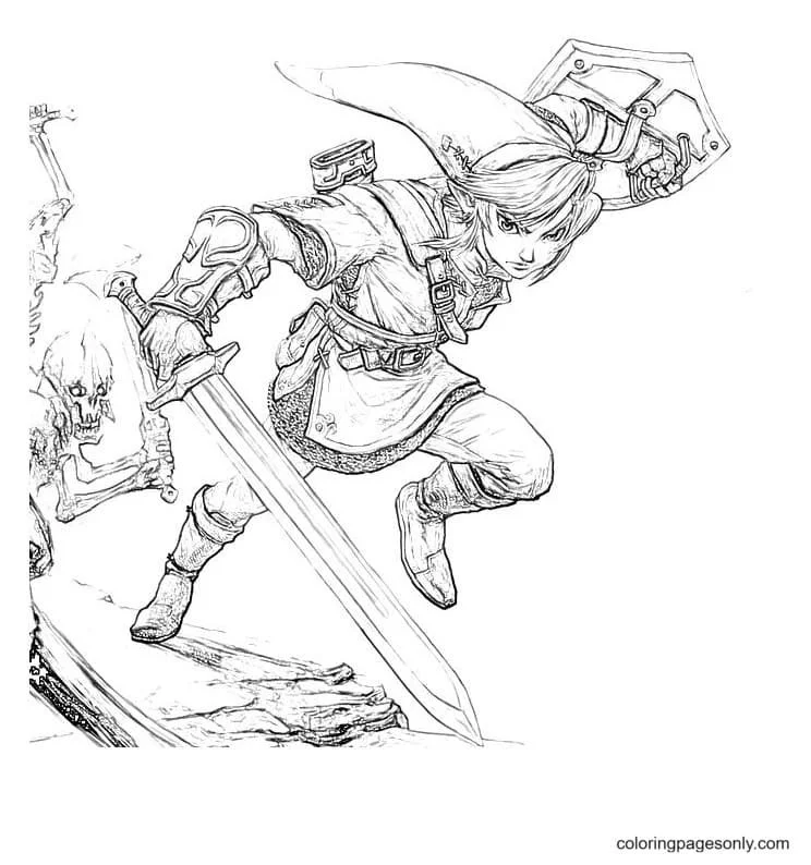 Zelda Para Colorear 2