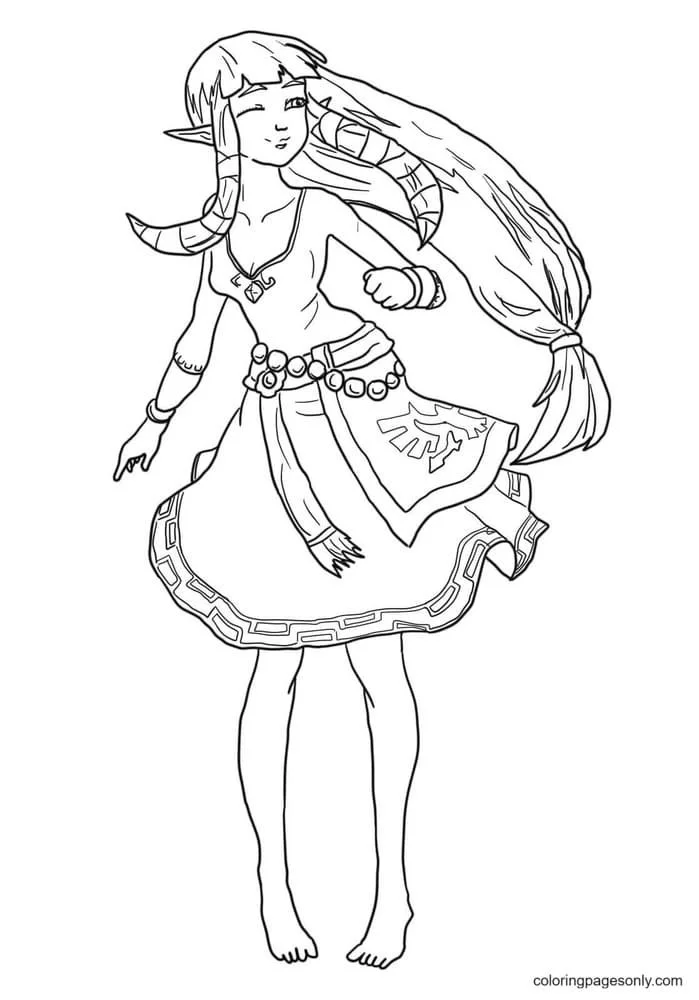 Zelda Para Colorear 47